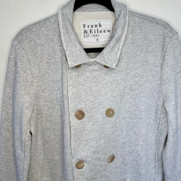 Frank & Eileen Belfast Sweatshirt Peacoat Size S Gray Melange - Picture 4 of 16